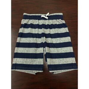 Cat & Jack Navy and Gray Boys Stripe Sleepwear Pull On Shorts Size Medium